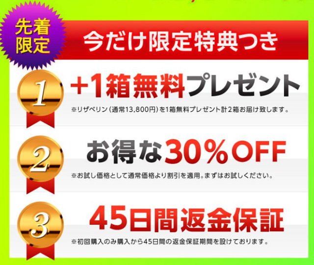 リザベリンEXTRA ALL ONEのキャンペーン